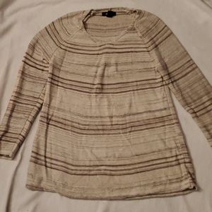 Cream and grey sweater